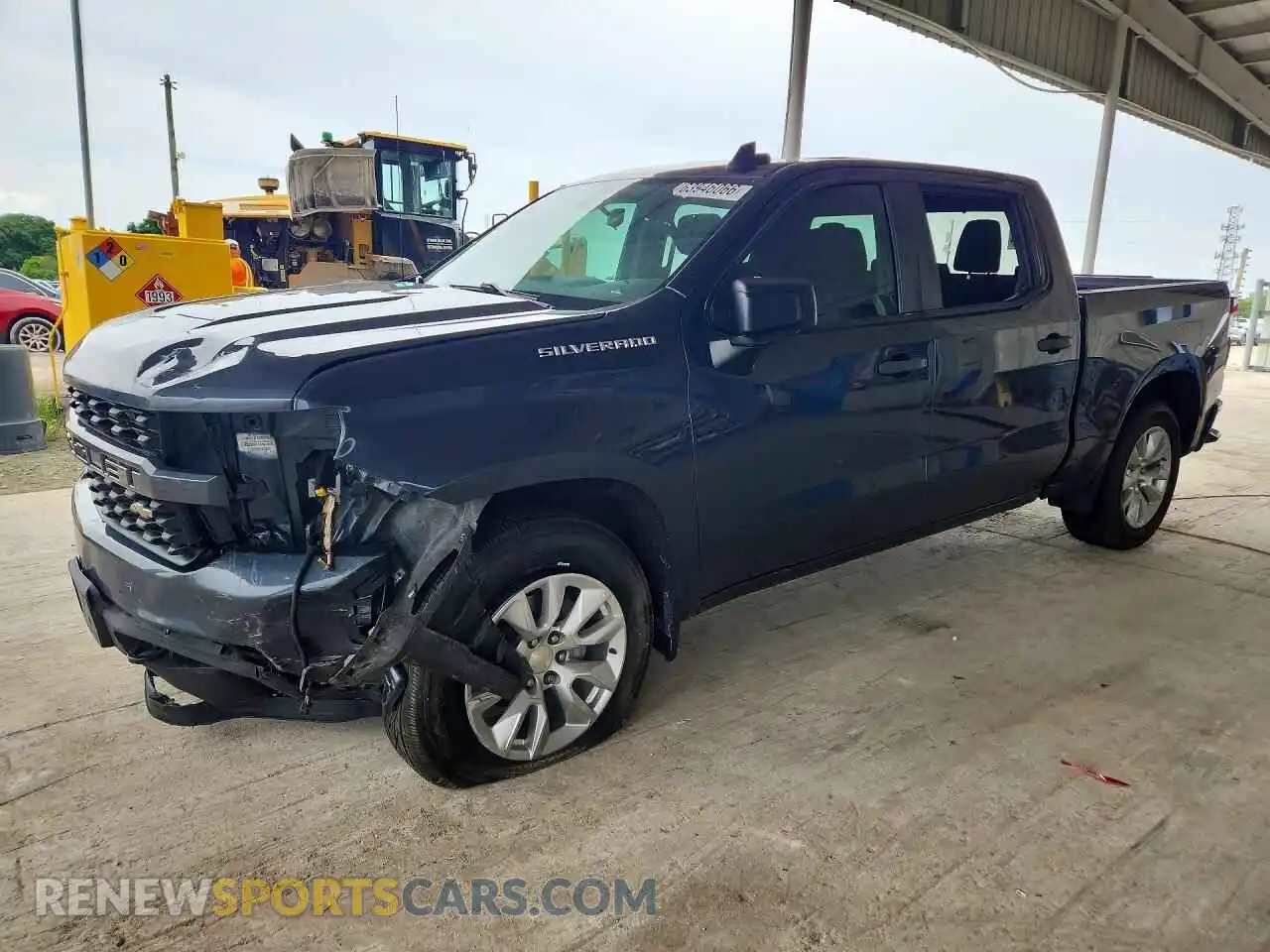 1 Photograph of a damaged car 1GCPWBEKXMZ219861 CHEVROLET SILVERADO 2021