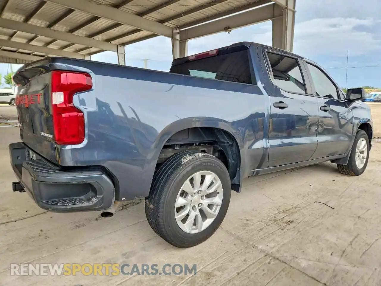 3 Photograph of a damaged car 1GCPWBEKXMZ219861 CHEVROLET SILVERADO 2021