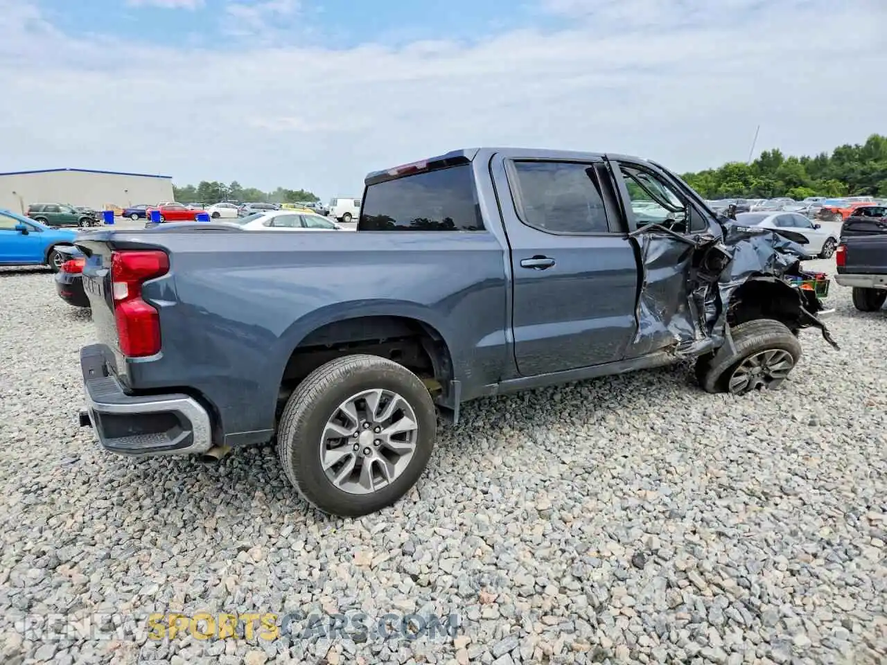 3 fotografías del automóvil dañado 1GCPWCED0MZ408123 CHEVROLET SILVERADO 2021
