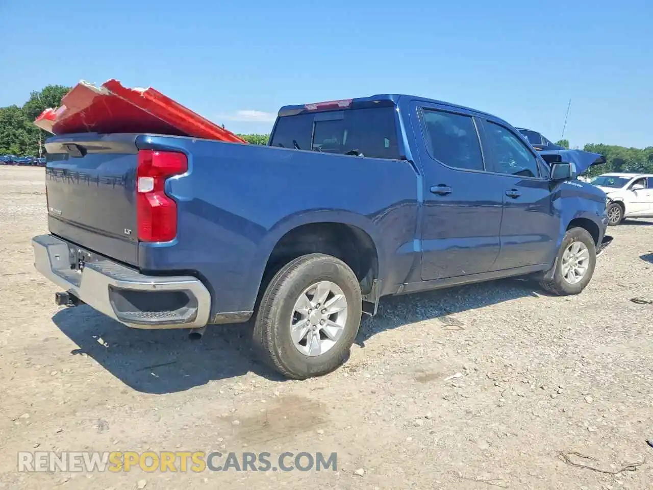 3 Photograph of a damaged car 1GCPWCED3MZ249596 CHEVROLET SILVERADO 2021
