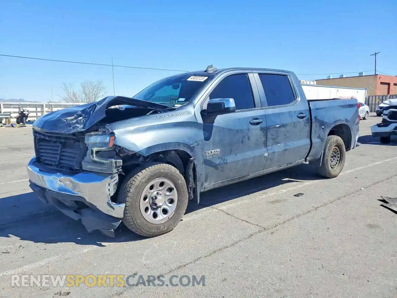 1 Photograph of a damaged car 1GCPWCED5MZ227826 CHEVROLET SILVERADO 2021