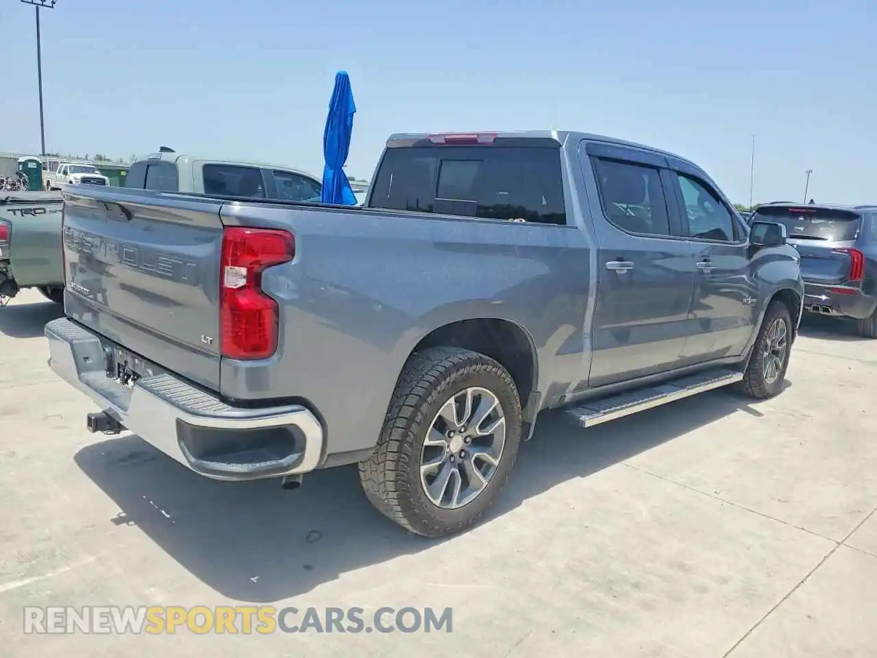 3 Photograph of a damaged car 1GCPWCED9MZ112615 CHEVROLET SILVERADO 2021