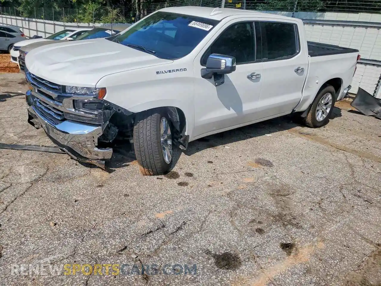 1 Photograph of a damaged car 1GCPWEED4MZ158073 CHEVROLET SILVERADO 2021