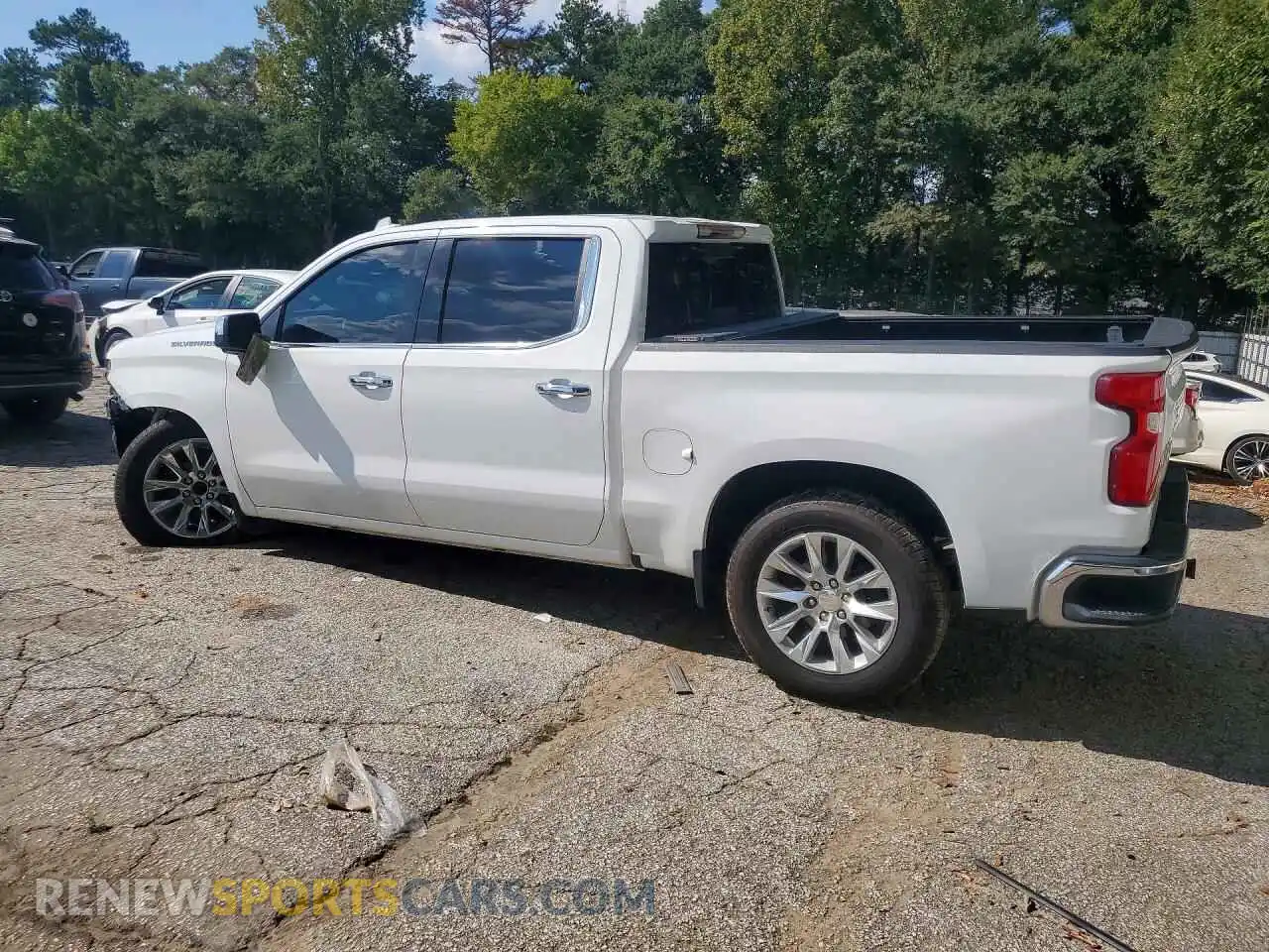 2 Photograph of a damaged car 1GCPWEED4MZ158073 CHEVROLET SILVERADO 2021