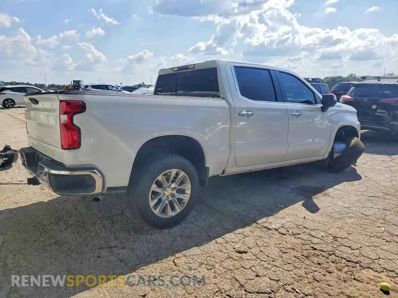 3 Photograph of a damaged car 1GCPWEED4MZ158073 CHEVROLET SILVERADO 2021