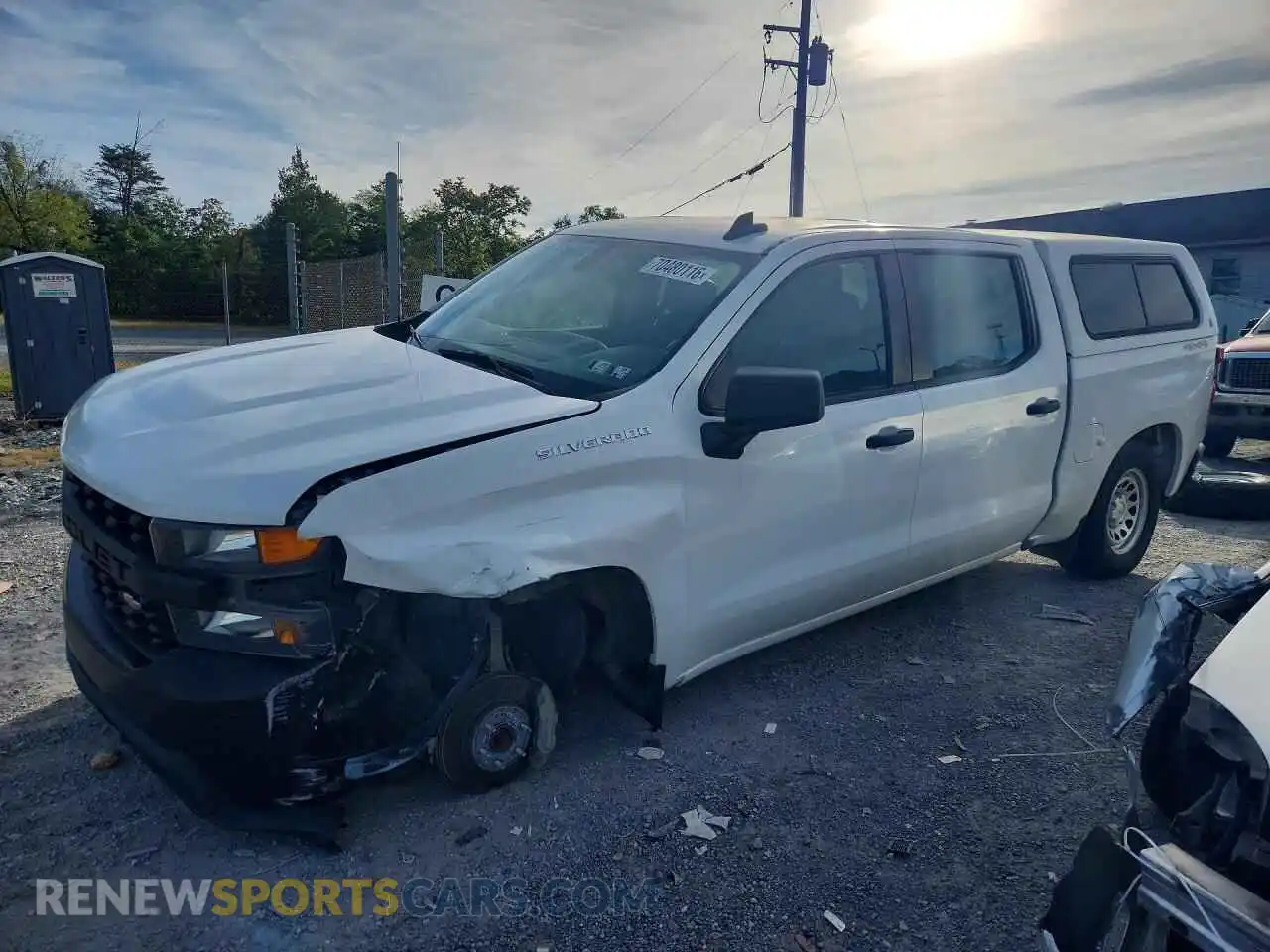 1 fotografías del automóvil dañado 1GCPYAEH6MZ224001 CHEVROLET SILVERADO 2021