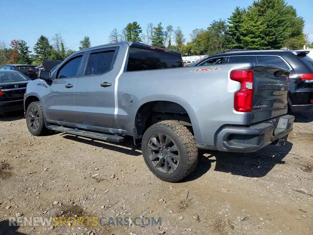 2 fotografías del automóvil dañado 1GCPYBEH2MZ170377 CHEVROLET SILVERADO 2021