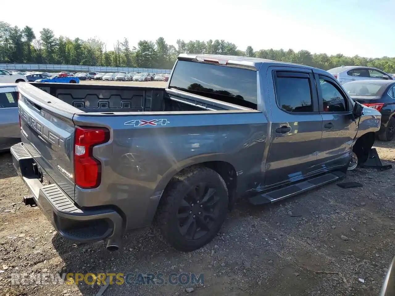 3 fotografías del automóvil dañado 1GCPYBEH2MZ170377 CHEVROLET SILVERADO 2021