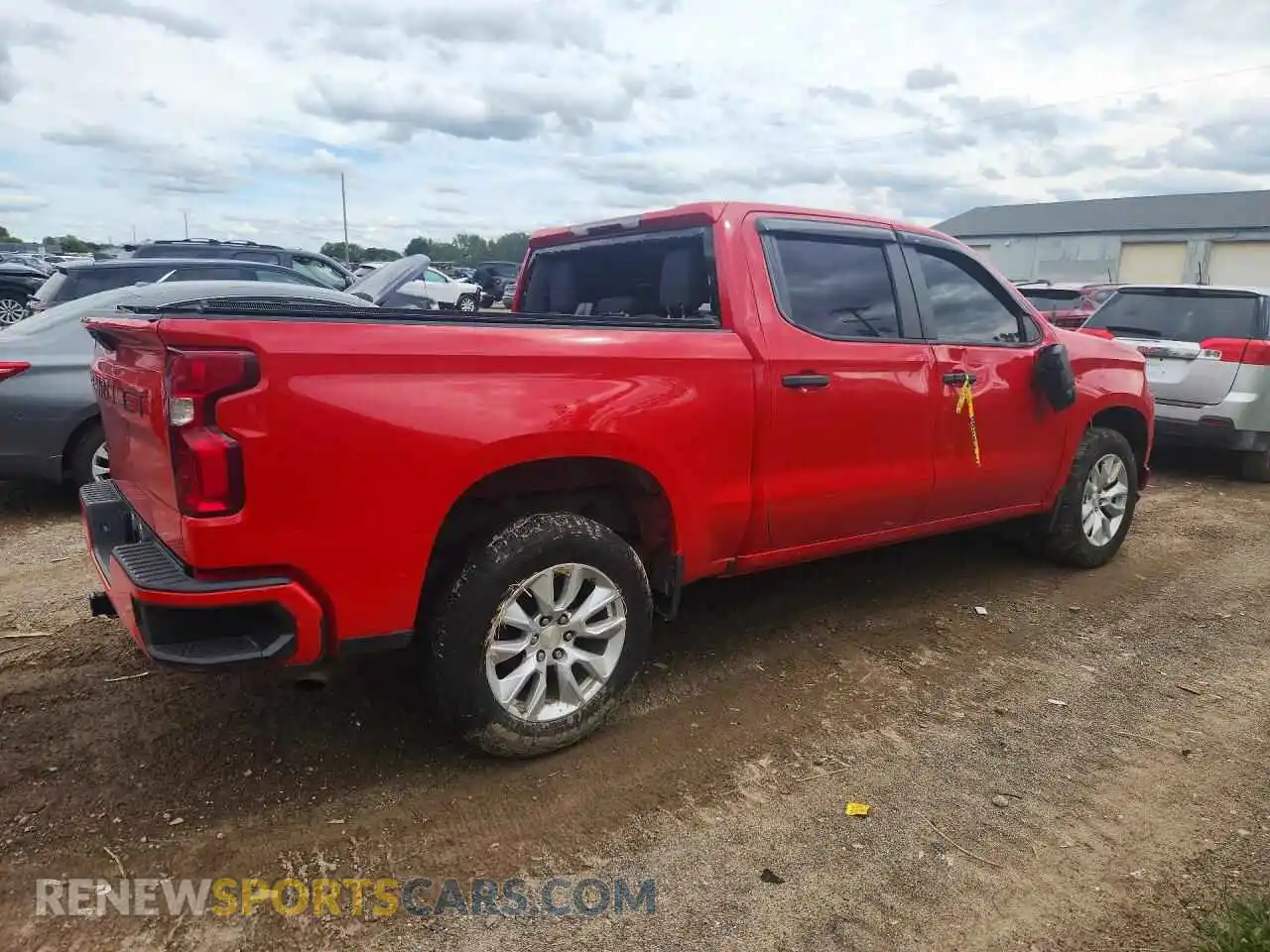 3 fotografías del automóvil dañado 1GCPYBEK3MZ213748 CHEVROLET SILVERADO 2021