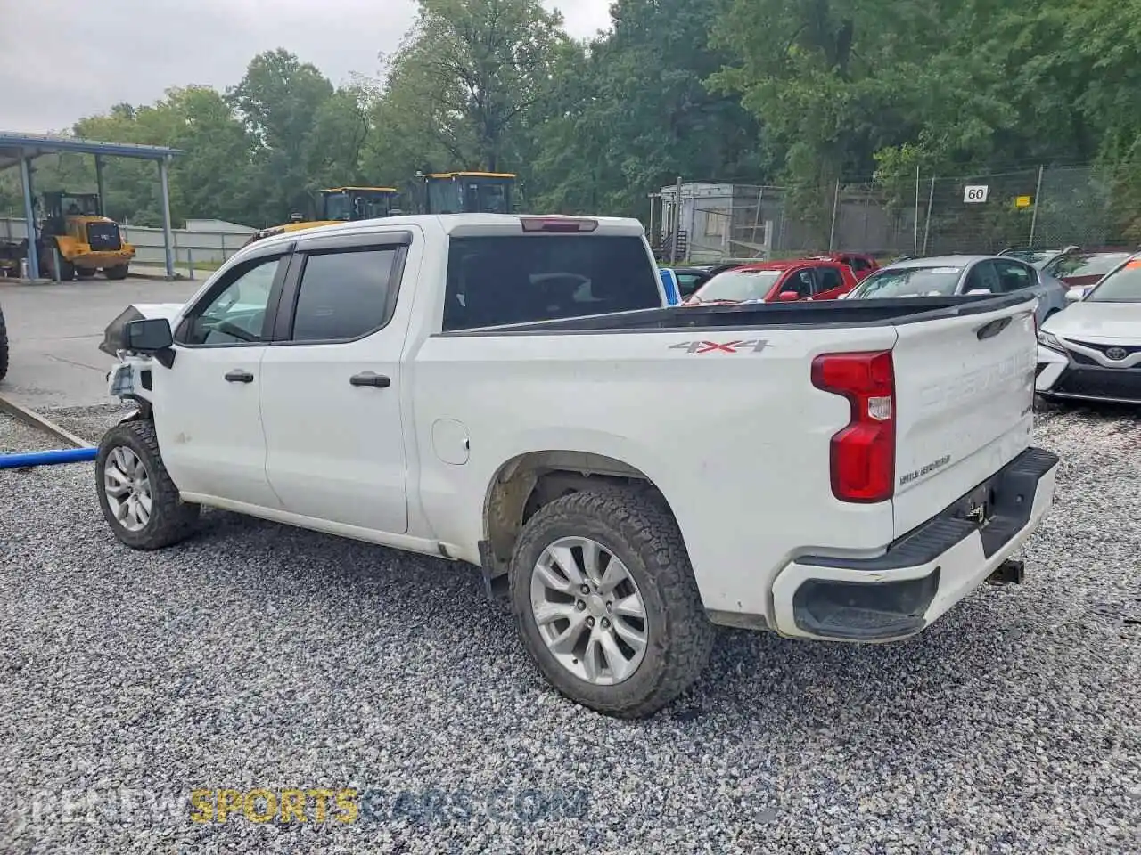 2 Photograph of a damaged car 1GCPYBEK8MZ279616 CHEVROLET SILVERADO 2021