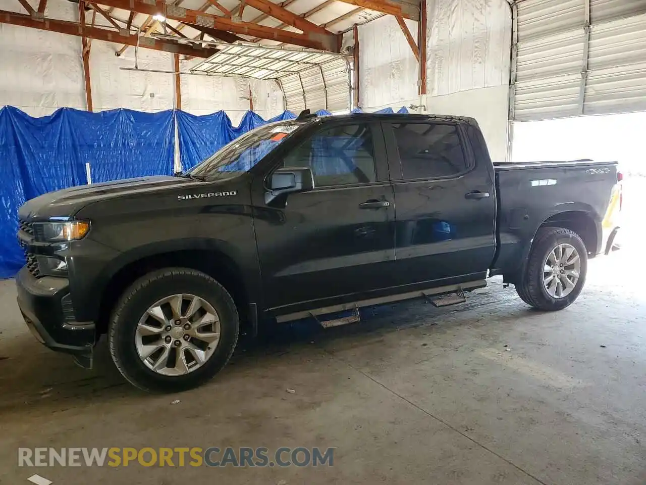 1 Photograph of a damaged car 1GCPYBEKXMZ240316 CHEVROLET SILVERADO 2021