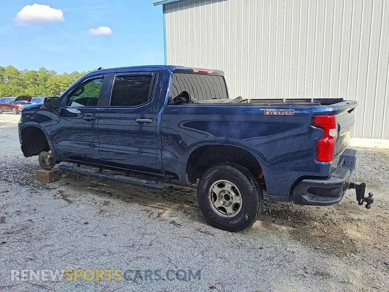 2 Photograph of a damaged car 1GCPYCEF4MZ159658 CHEVROLET SILVERADO 2021