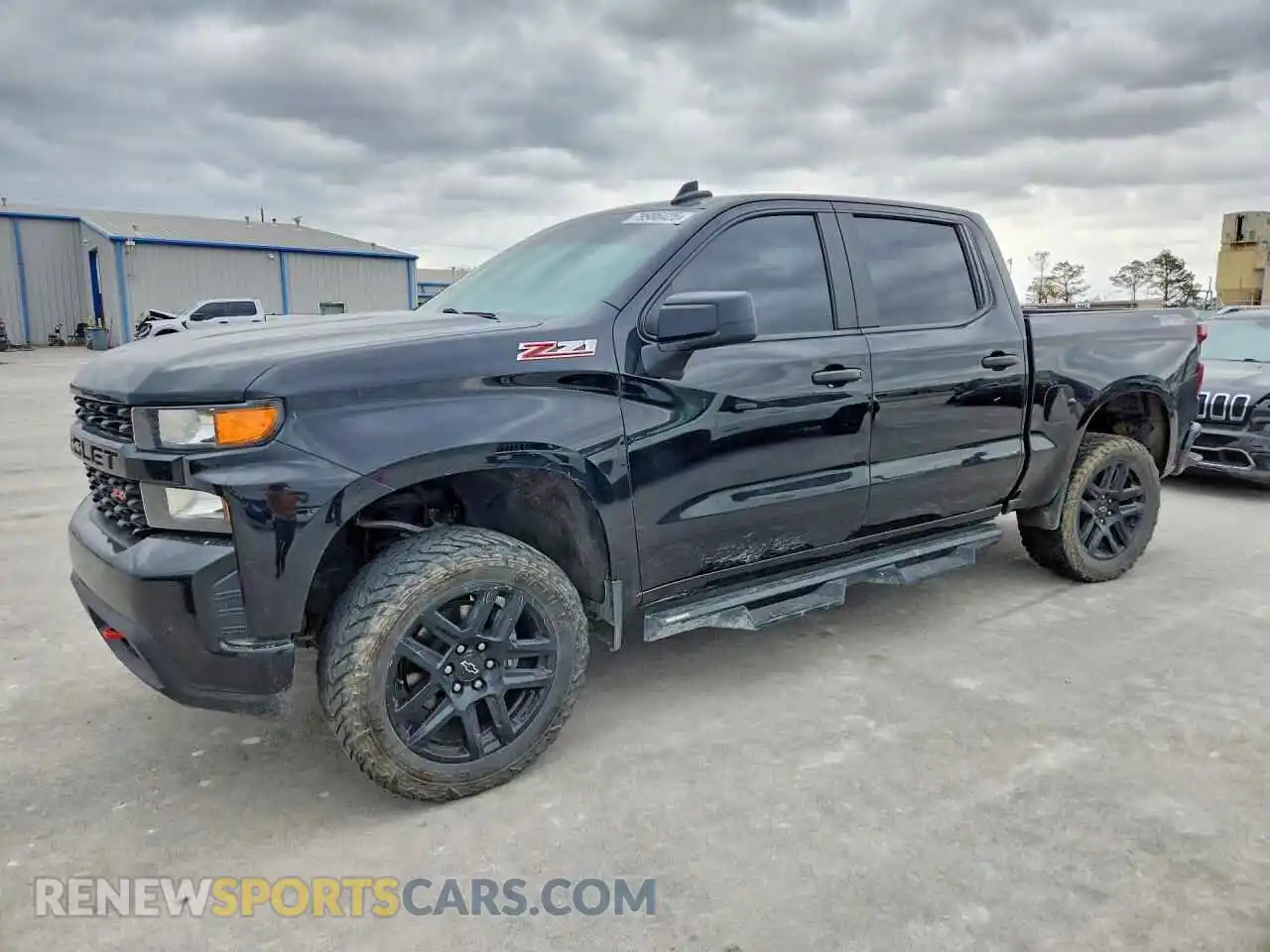 1 Photograph of a damaged car 1GCPYCEF5MZ401535 CHEVROLET SILVERADO 2021