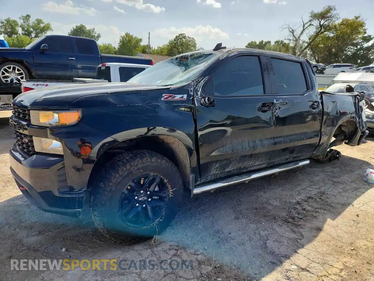 1 Фотография поврежденного автомобиля 1GCPYCEL4MZ240732 CHEVROLET SILVERADO 2021