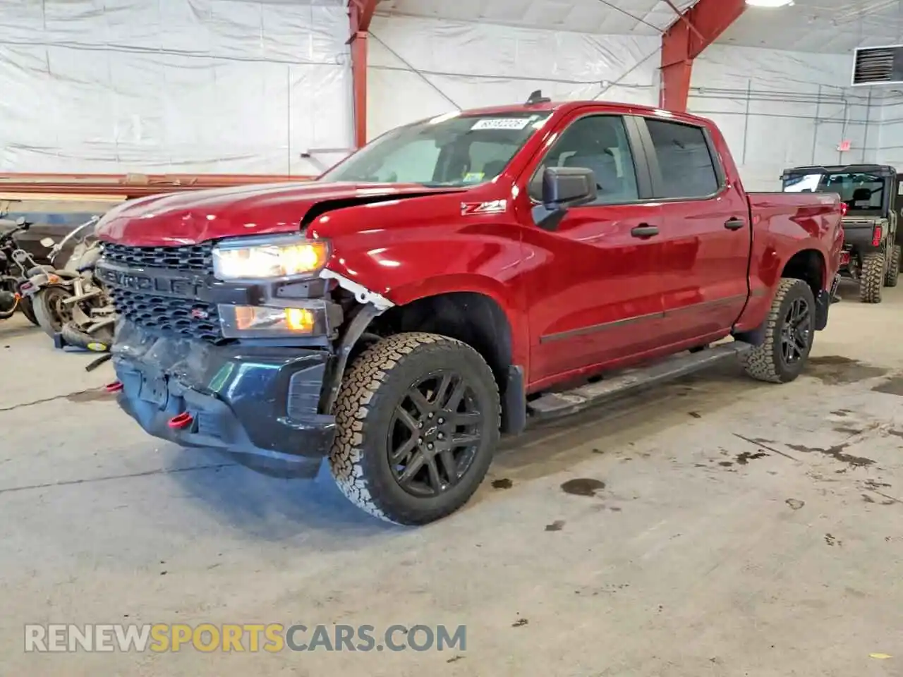 1 Фотография поврежденного автомобиля 1GCPYCELXMZ387136 CHEVROLET SILVERADO 2021