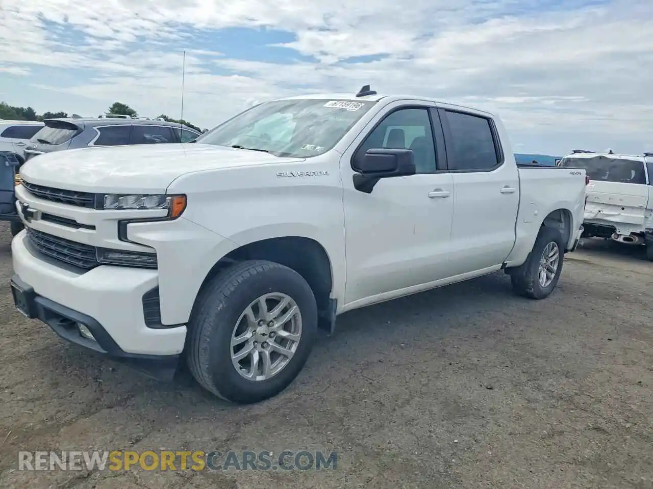 1 Photograph of a damaged car 1GCPYEEK0MZ413357 CHEVROLET SILVERADO 2021