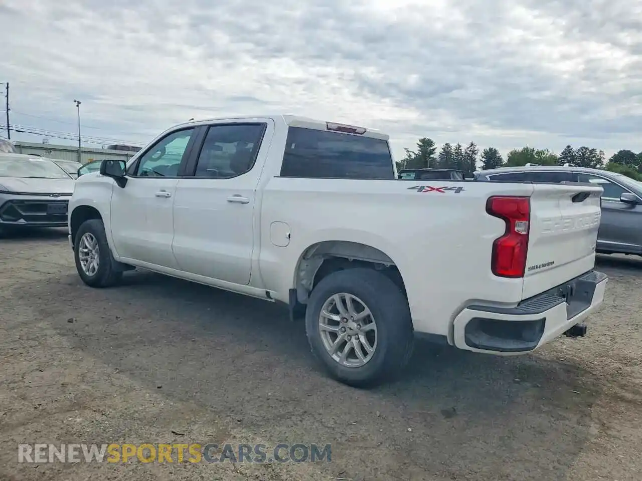 2 Photograph of a damaged car 1GCPYEEK0MZ413357 CHEVROLET SILVERADO 2021