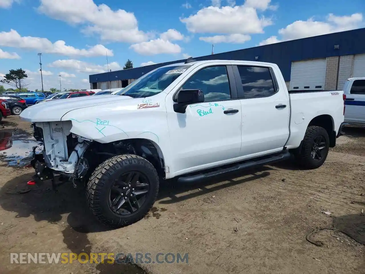 1 fotografías del automóvil dañado 1GCPYFED0MZ191619 CHEVROLET SILVERADO 2021