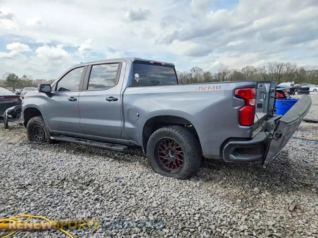 2 Photograph of a damaged car 1GCPYFED1MZ306518 CHEVROLET SILVERADO 2021