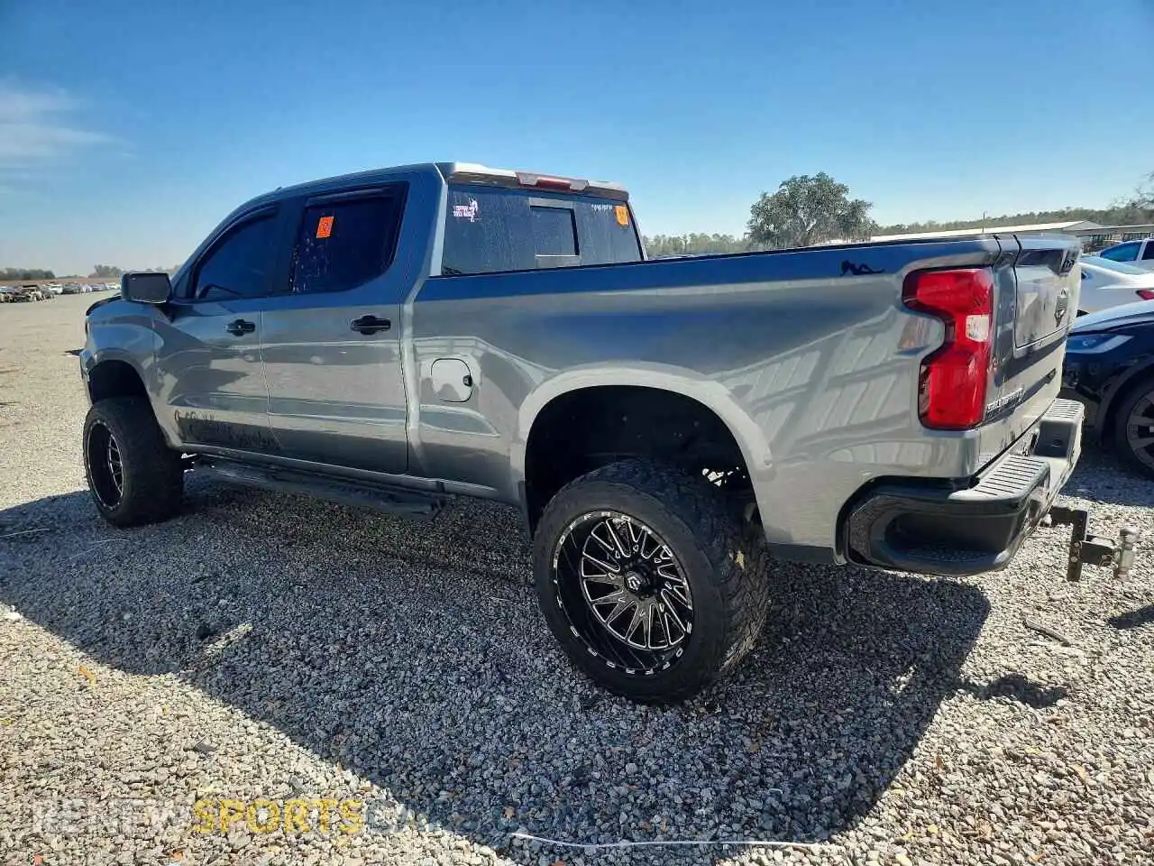 2 Photograph of a damaged car 1GCPYFED2MZ237242 CHEVROLET SILVERADO 2021