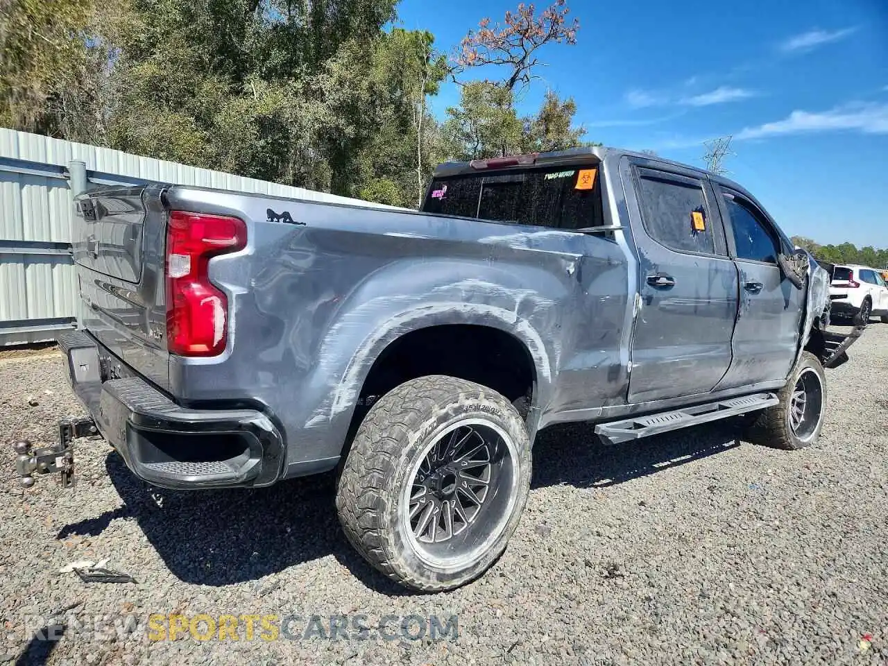 3 Photograph of a damaged car 1GCPYFED2MZ237242 CHEVROLET SILVERADO 2021
