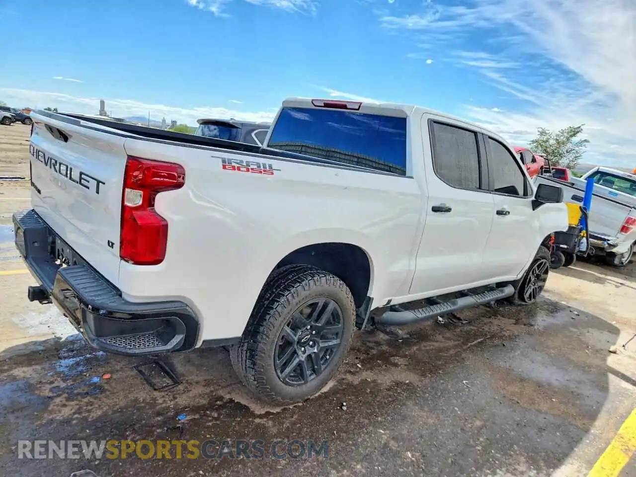 3 Photograph of a damaged car 1GCPYFED2MZ415151 CHEVROLET SILVERADO 2021