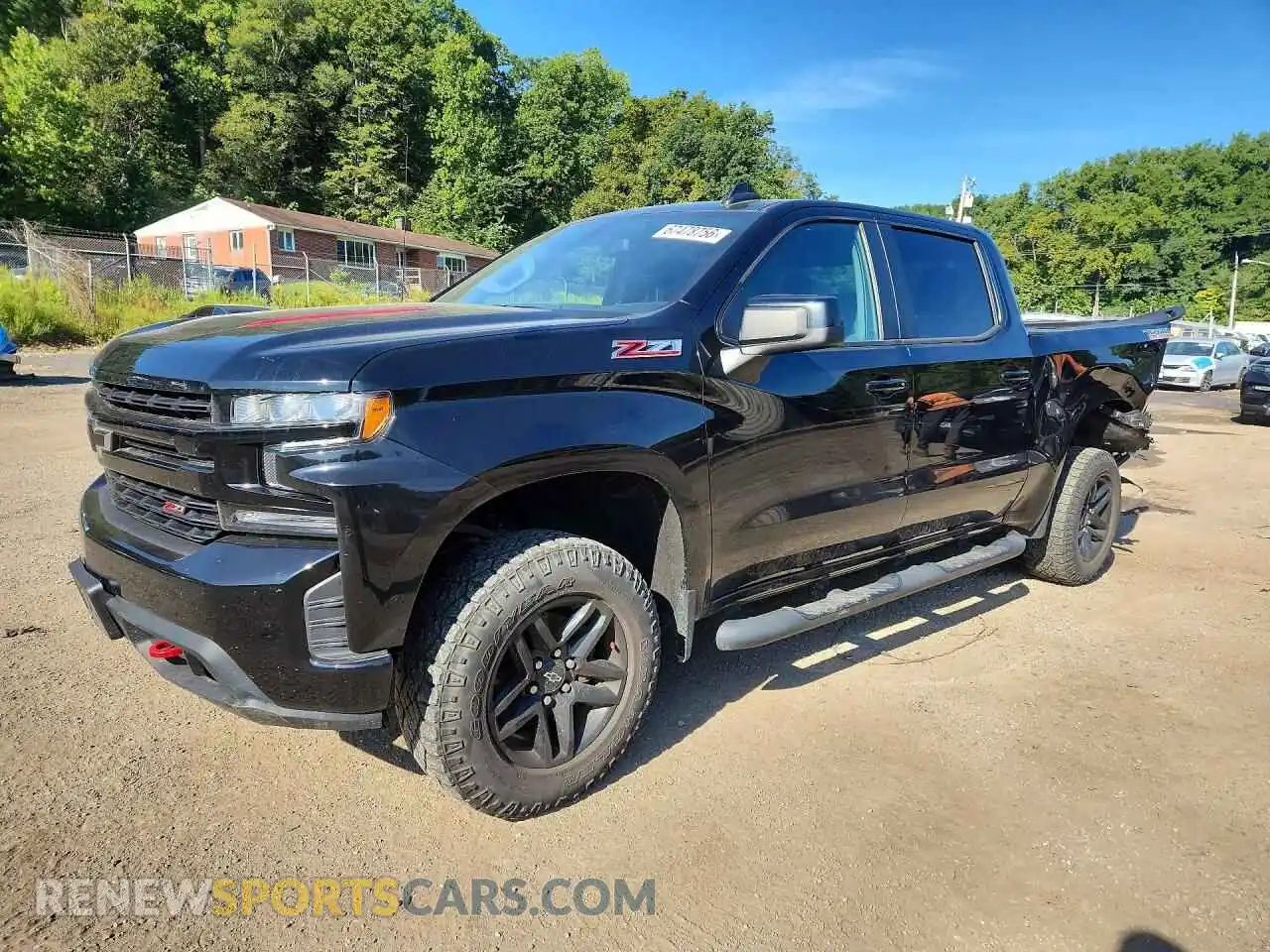 1 Photograph of a damaged car 1GCPYFED5MZ403897 CHEVROLET SILVERADO 2021