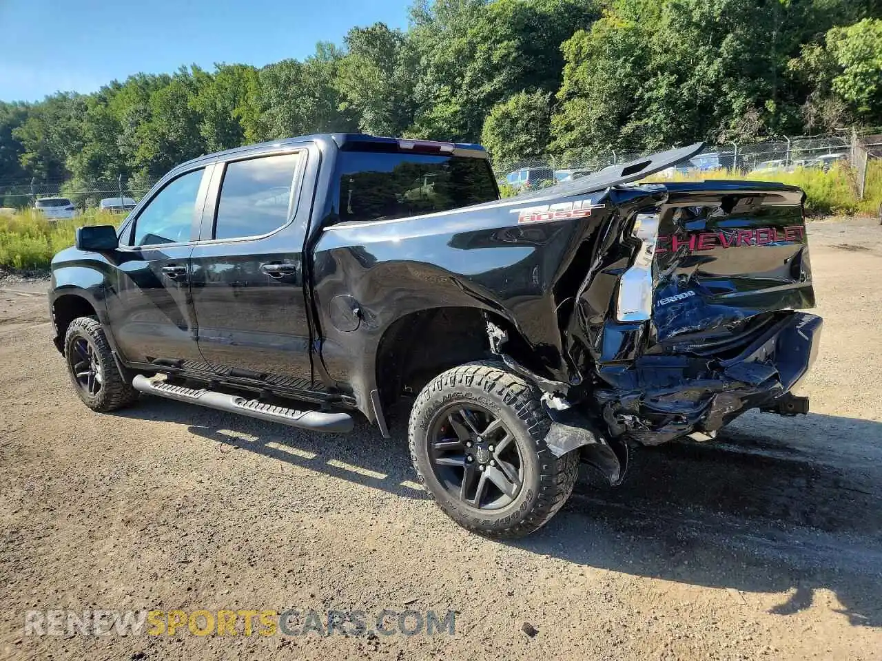 2 Photograph of a damaged car 1GCPYFED5MZ403897 CHEVROLET SILVERADO 2021