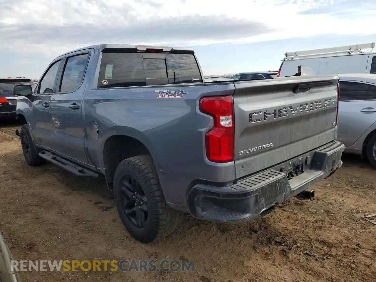 2 Photograph of a damaged car 1GCPYFED7MZ231372 CHEVROLET SILVERADO 2021