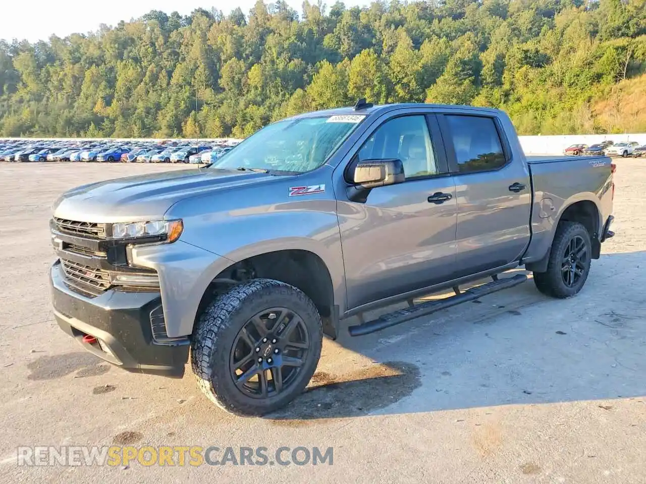 1 Photograph of a damaged car 1GCPYFED7MZ375777 CHEVROLET SILVERADO 2021