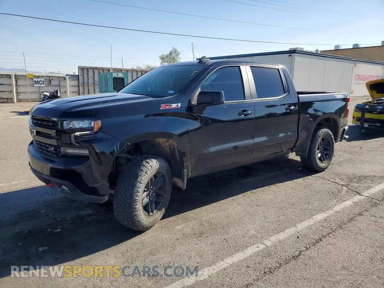 1 Photograph of a damaged car 1GCPYFEDXMZ123084 CHEVROLET SILVERADO 2021