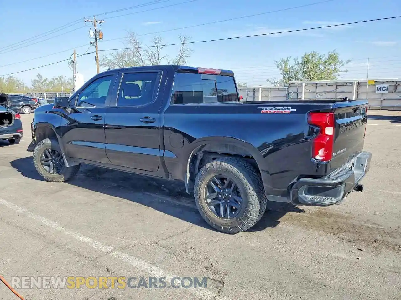 2 Photograph of a damaged car 1GCPYFEDXMZ123084 CHEVROLET SILVERADO 2021
