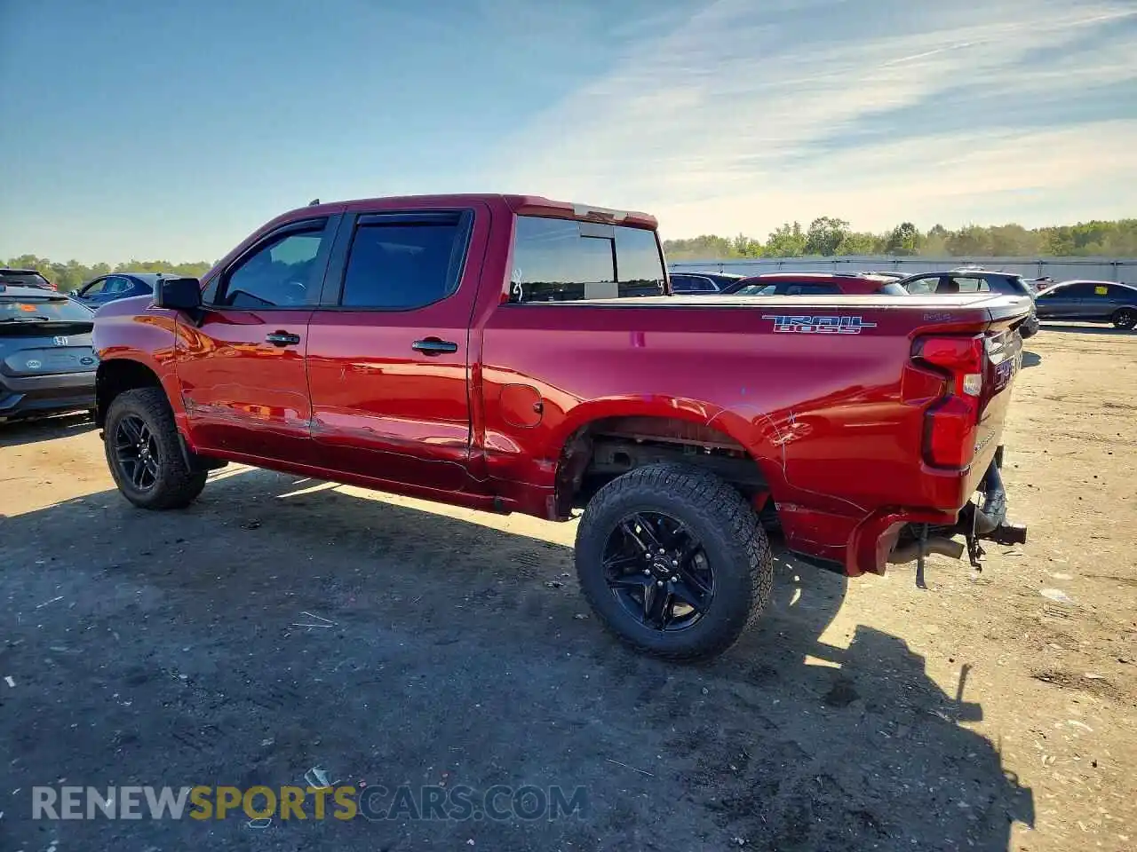 2 Photograph of a damaged car 1GCPYFEDXMZ252412 CHEVROLET SILVERADO 2021