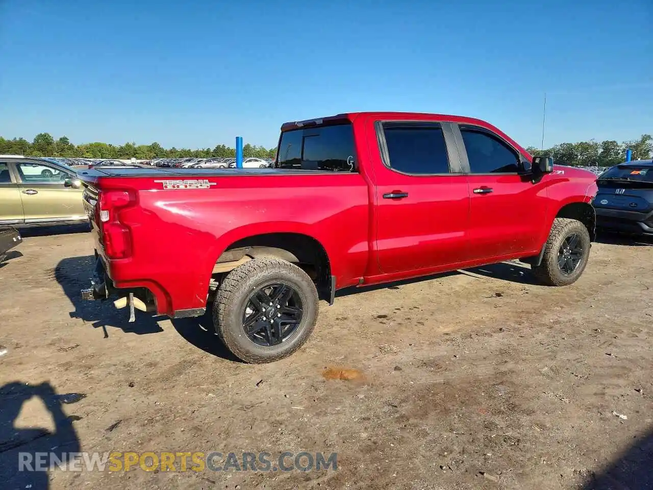 3 Photograph of a damaged car 1GCPYFEDXMZ252412 CHEVROLET SILVERADO 2021