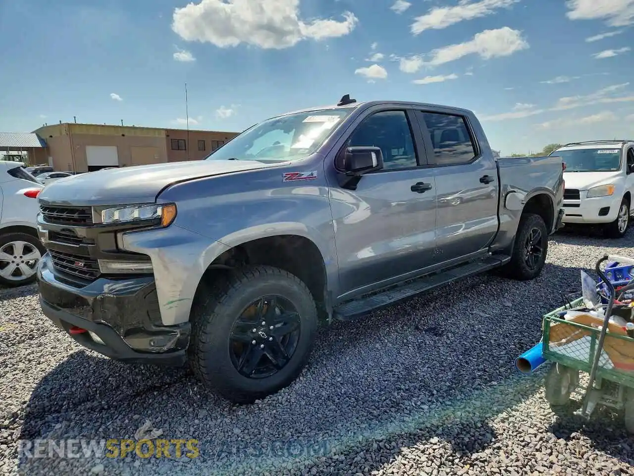 1 Photograph of a damaged car 1GCPYFEDXMZ267363 CHEVROLET SILVERADO 2021