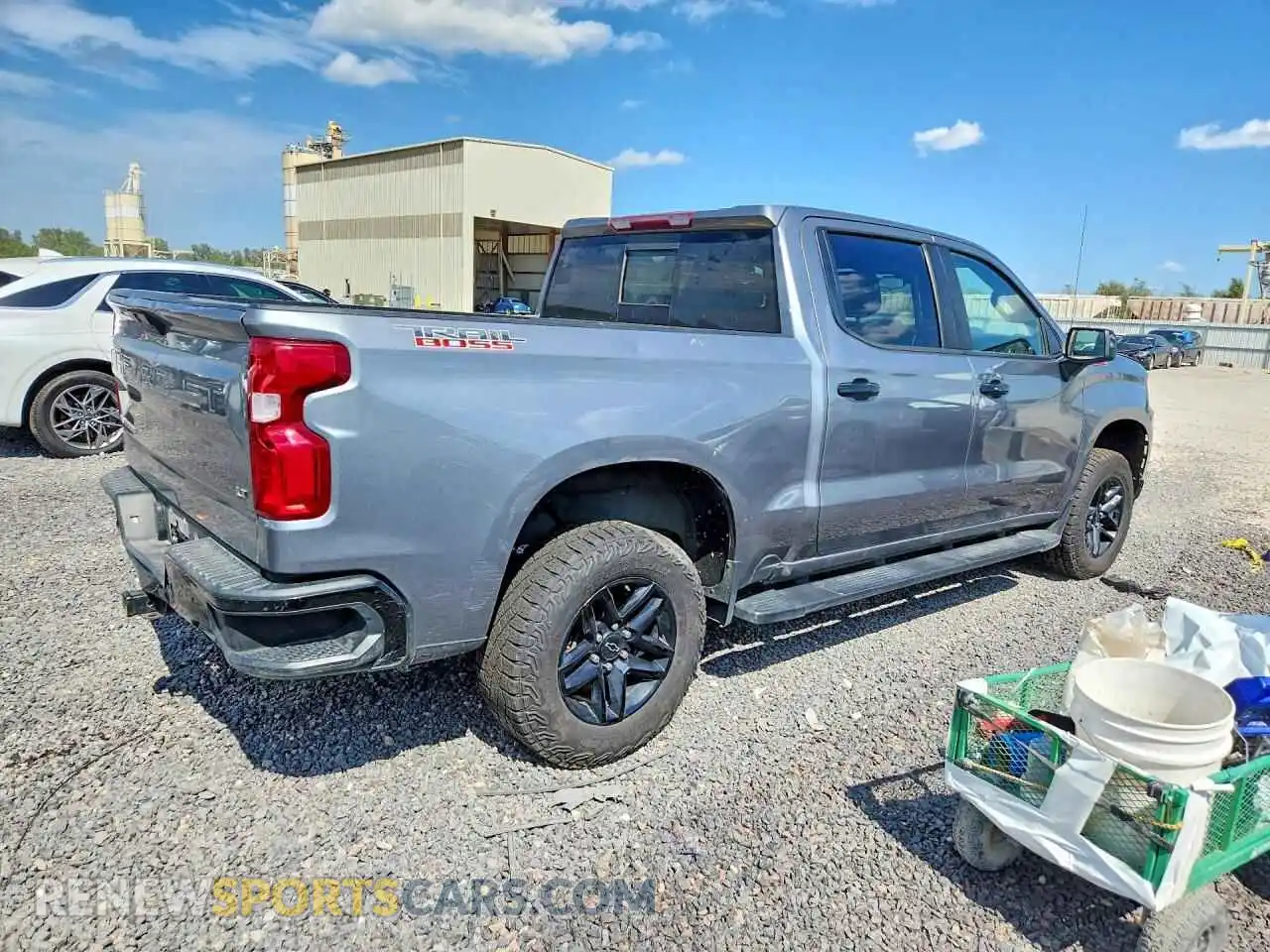 3 Photograph of a damaged car 1GCPYFEDXMZ267363 CHEVROLET SILVERADO 2021