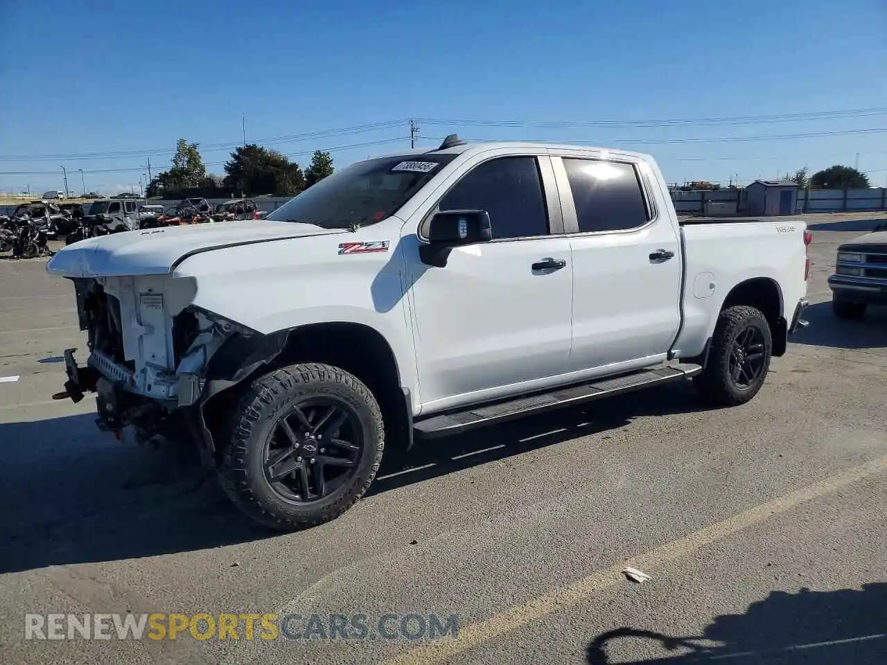 1 Photograph of a damaged car 1GCPYFEL3MZ177222 CHEVROLET SILVERADO 2021