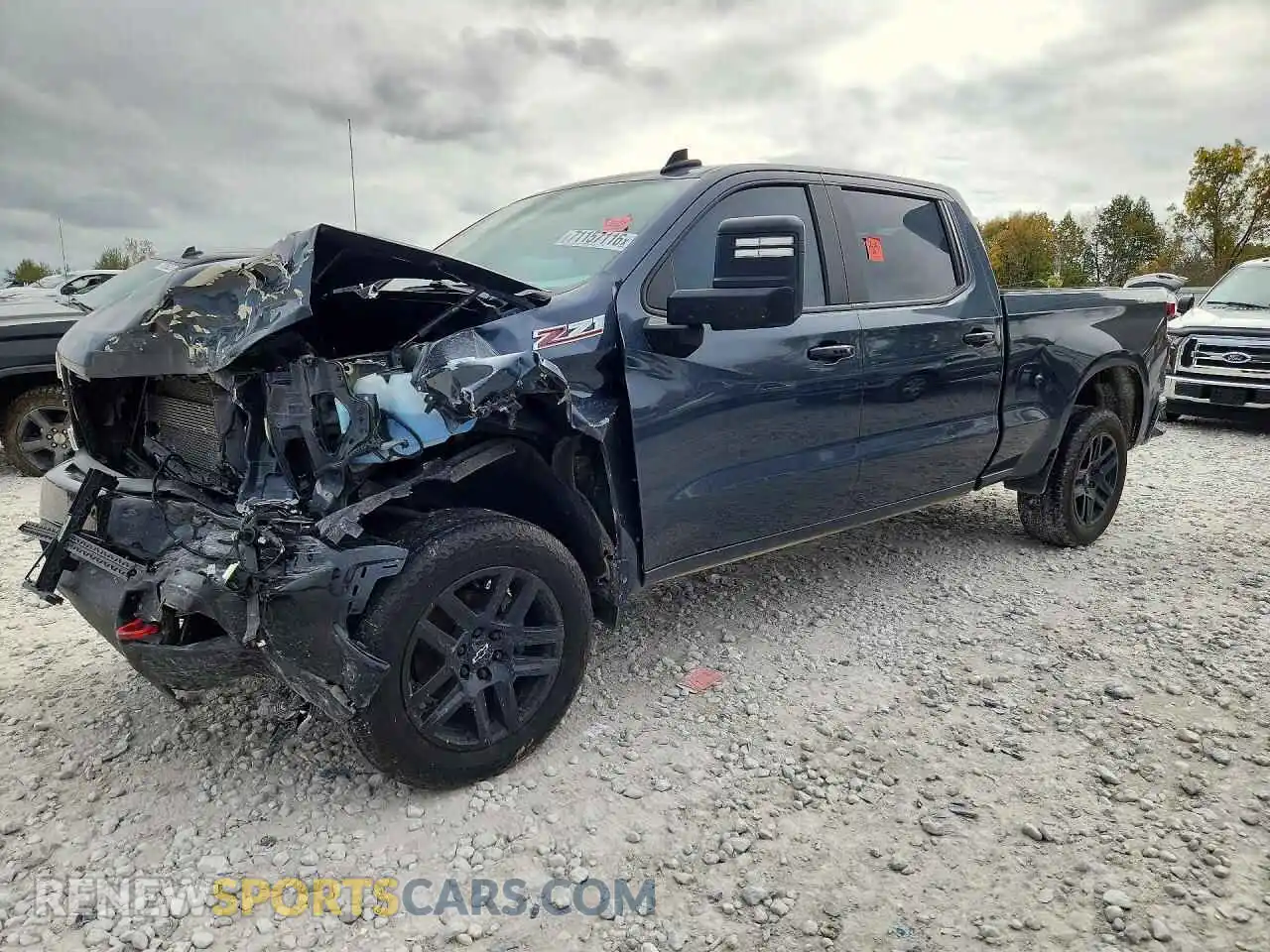 1 Photograph of a damaged car 1GCPYFEL6MZ153593 CHEVROLET SILVERADO 2021