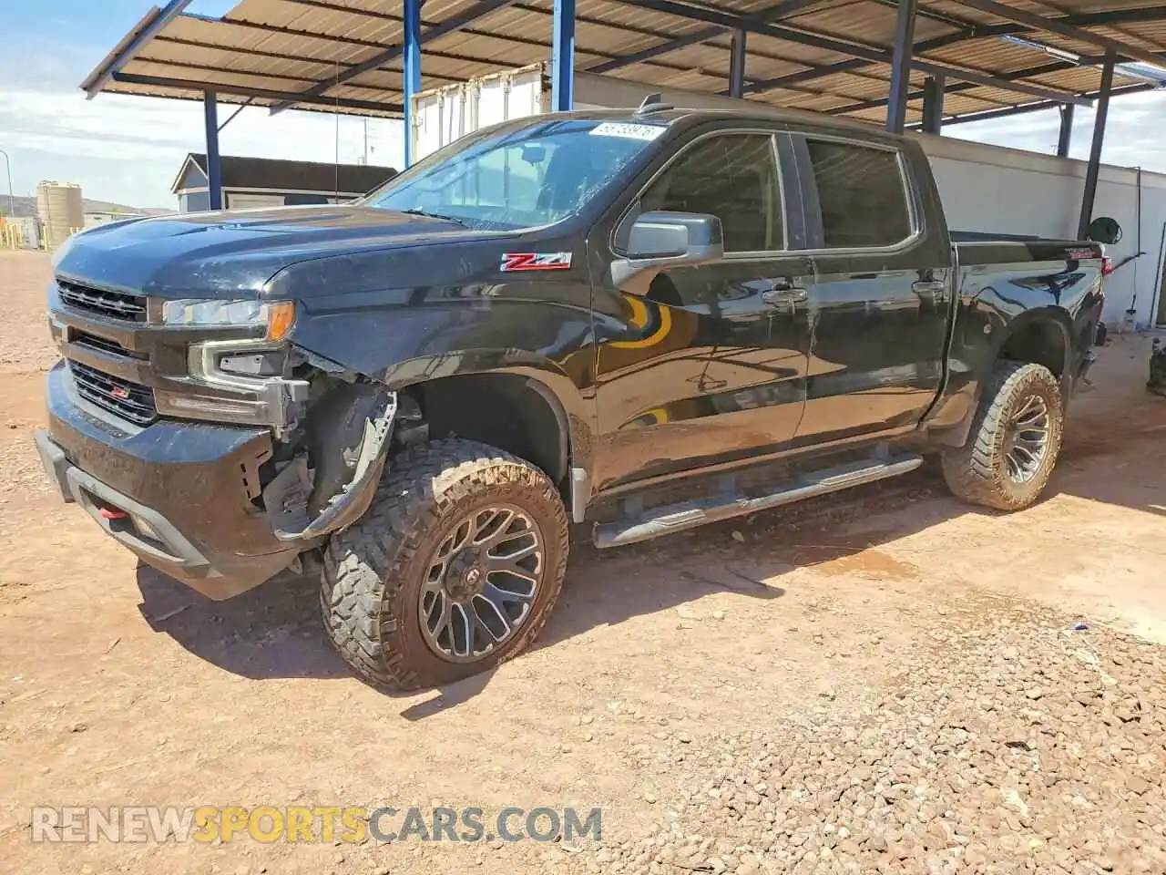 1 Photograph of a damaged car 1GCPYFEL6MZ285172 CHEVROLET SILVERADO 2021
