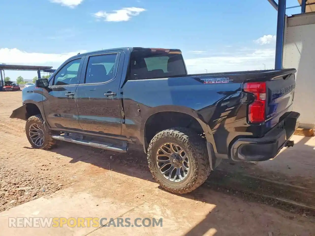 2 Photograph of a damaged car 1GCPYFEL6MZ285172 CHEVROLET SILVERADO 2021