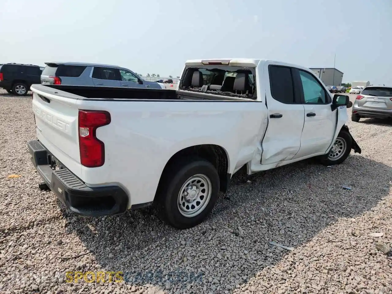 3 fotografías del automóvil dañado 1GCRWAEF1MZ338923 CHEVROLET SILVERADO 2021