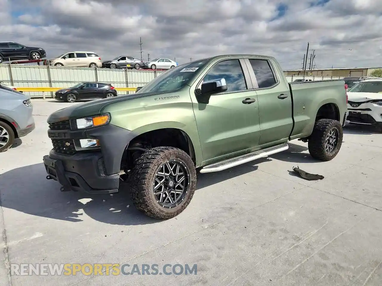 1 Photograph of a damaged car 1GCRWAEF2MZ264041 CHEVROLET SILVERADO 2021