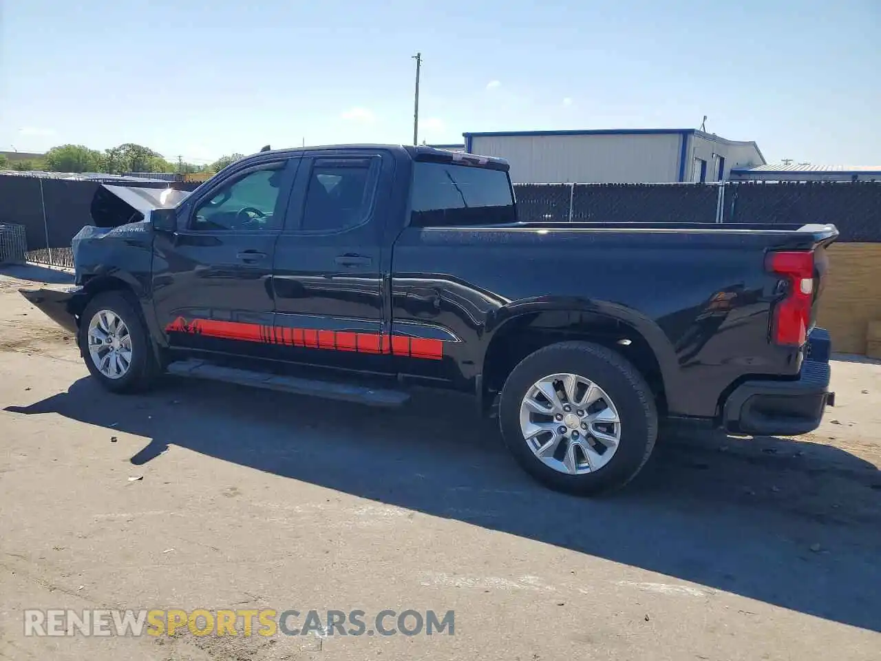 2 Photograph of a damaged car 1GCRWBEK3MZ337212 CHEVROLET SILVERADO 2021