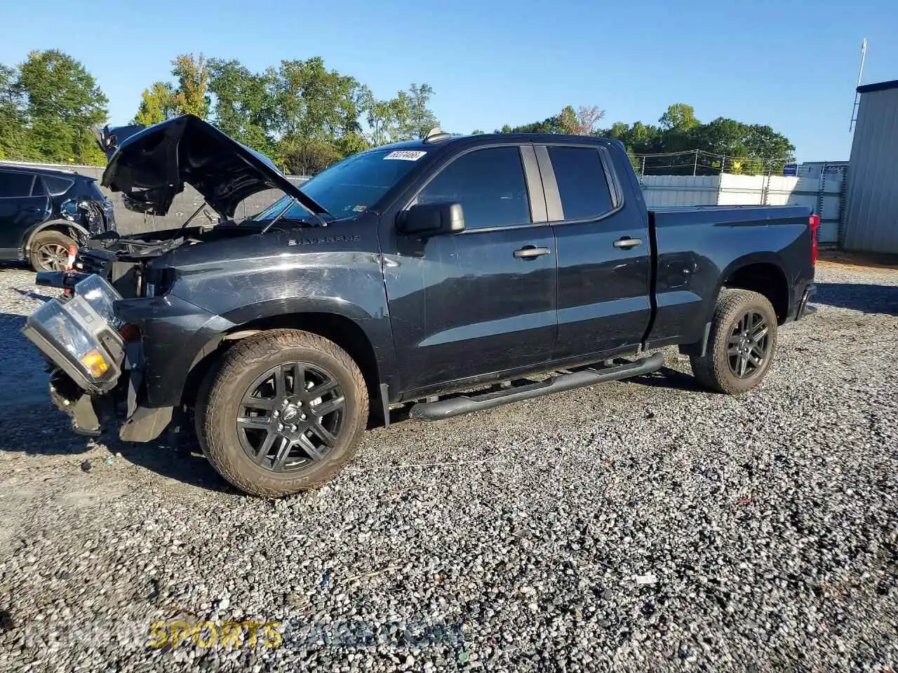 1 Photograph of a damaged car 1GCRWBEK4MZ339499 CHEVROLET SILVERADO 2021