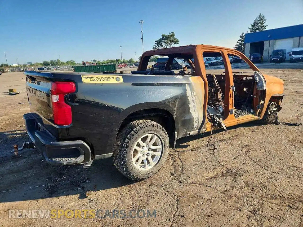 3 Фотография поврежденного автомобиля 1GCRYAEF1MZ443634 CHEVROLET SILVERADO 2021