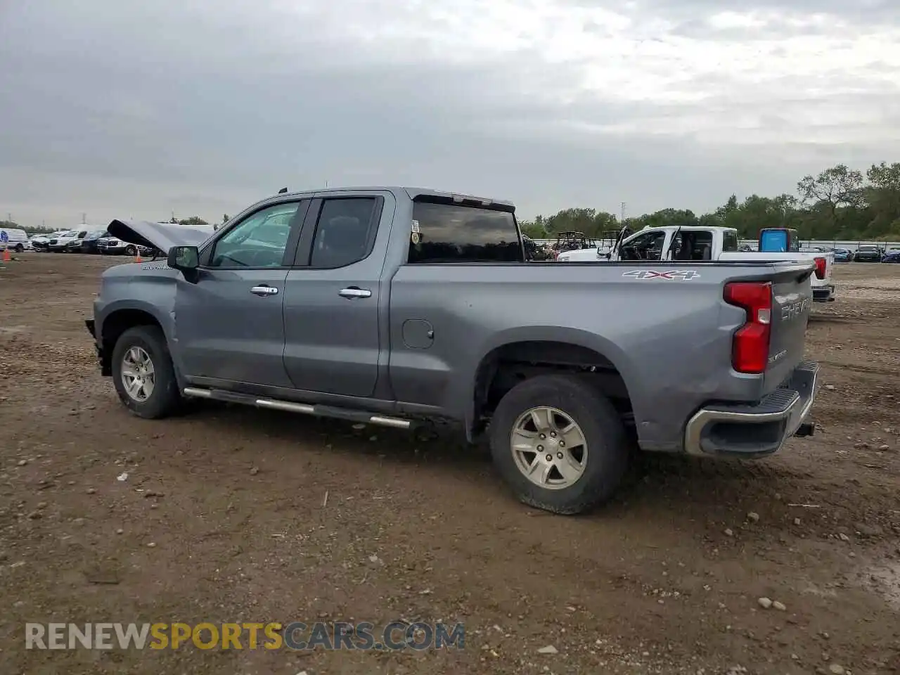 2 Photograph of a damaged car 1GCRYBEH7MZ141644 CHEVROLET SILVERADO 2021