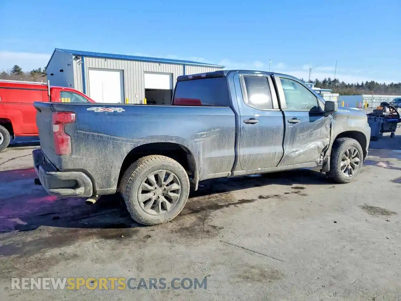 3 Photograph of a damaged car 1GCRYBEK3MZ341822 CHEVROLET SILVERADO 2021