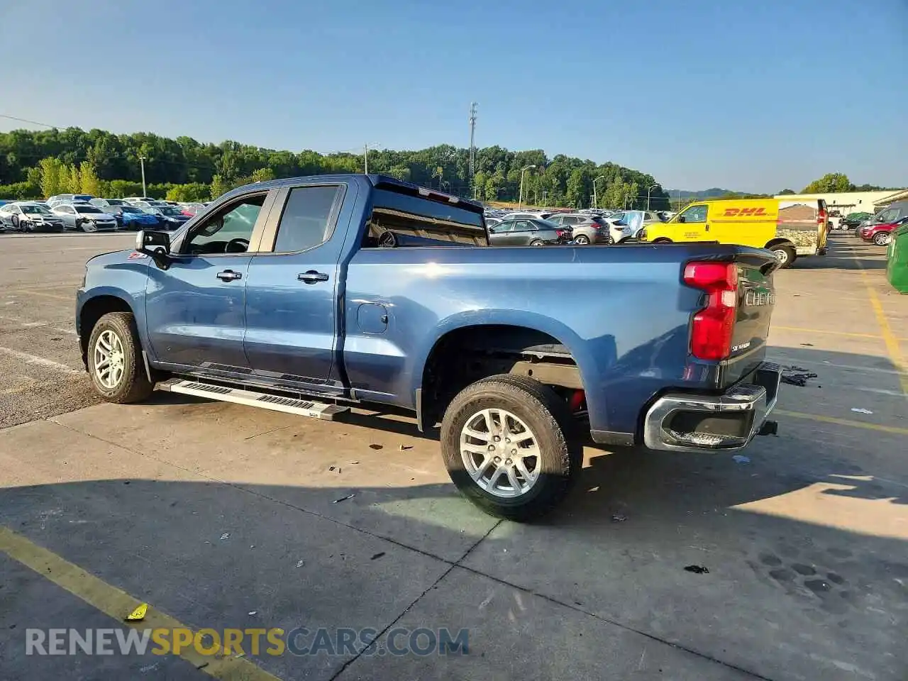 2 Photograph of a damaged car 1GCRYDED4MZ198134 CHEVROLET SILVERADO 2021