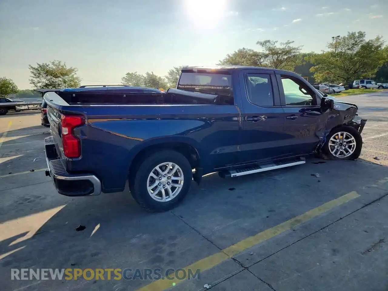 3 Photograph of a damaged car 1GCRYDED4MZ198134 CHEVROLET SILVERADO 2021