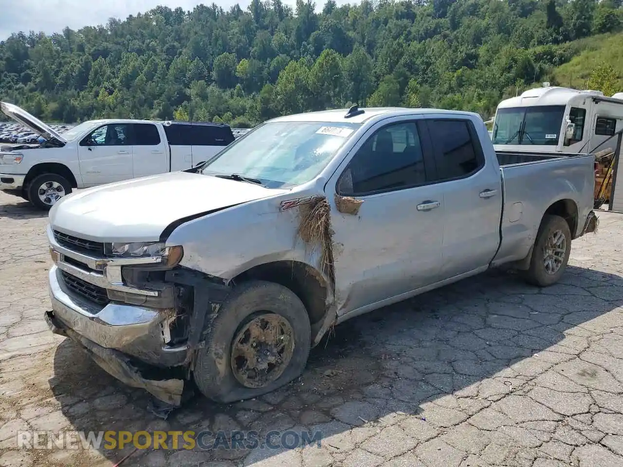 1 fotografías del automóvil dañado 1GCRYDED8MZ365904 CHEVROLET SILVERADO 2021